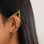 Vintage Rose Vine Ear Cuff Earrings - Alloy - alternate view 7
