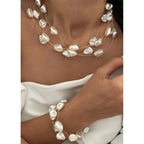 Imitation Pearl Multi-Strand Necklace & Bracelet - alternate view 2